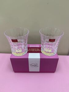 【送料込】クリスタルダルク レディーダイヤモンド 270ml ペア オールド ロックグラス G5182A cristal d'arques