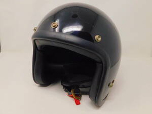 メーカー不明 ジェットヘルメット 黒 フリーサイズ/K678