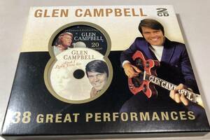 38 Great Performances　 カントリー　グレン・キャンベル　Glen Campbell 　２CD　ベスト　輸入盤　2枚組　美品　　レア盤