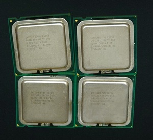 Intel Core 2 Duo E6750 2.66GHz(1333) LGA775 4個セット（中古）（送料込）