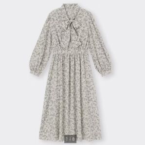 プリントボウタイワンピース(長袖)Z+E