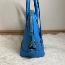 1円 BALENCIAGA バレンシアガ VILLE ヴィルトップハンドルS 2wayバッグ ハンドバッグ ショルダーバッグ ブルー 518873 4346 Z 1699_画像4