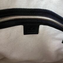 1円 GUCCI グッチ マイクロシマ GG 2way ショルダーバッグ ハンドバッグ エナメル ブラック 黒_画像9