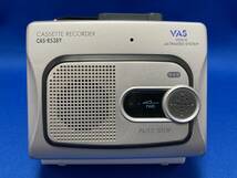 【動作品】 カセットレコーダー CAS-R538Y VOICE ACTIVATED SYSTEM オーム電機 CASETTE RECORDER プレイヤー_画像1