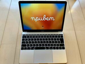 【送料無料】Apple MacBook (Retina, 12-inch, 2017) シルバー CPU1.２GHz/Mem8GB/SSD256GB 送料無料