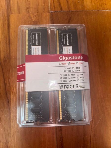 Gigastone デスクトップPC用メモリ DDR4 8GBx2枚 (16GB) DDR4-2666MHz
