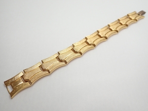 K971　ヴィンテージ ブレスレット ゴールドカラー 18cm Vintage Bracelet 