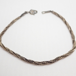 K979 ヴィンテージ ブレスレット シルバー 925 20cm Silver Bracelet の画像1