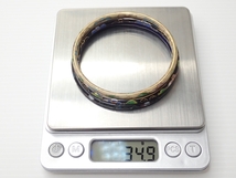 K990　ヴィンテージ バングル 中国七宝 3本セット Vintage bangle Bracelet_画像8