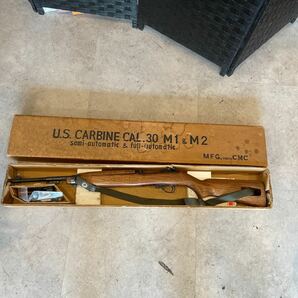 MFG TOKYO CMC 金属製モデルガン U.S.CARBINE CAL.30 M1&M2 SMG刻印あり 現状品の画像1