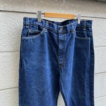 80s USA製 リーバイス 517 デニムパンツ ブーツカット 濃紺 Levi's アメリカ製 古着 vintage ヴィンテージ 40インチ 大きいサイズ 美品_画像3