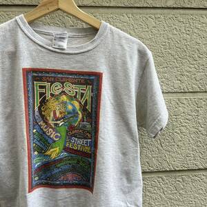 USED USA古着 グレー プリントTシャツ ミュージック フェスT GILDAN ギルダン アメリカ古着 vintage ヴィンテージ Mサイズ ギター