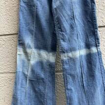 70s 80s 古着 リーバイス スーパーベル フレアパンツ ベルボトム ブーツカット Levi's コーデュロイ vintage ヴィンテージ フェイド ⑥_画像10