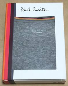 Paul Smith ポールスミス　半袖Tシャツ Vネック スライス 綿100　LL　グレー　定価3.850円