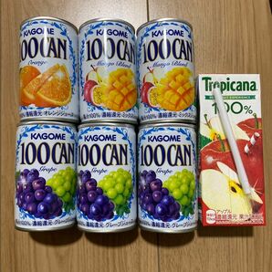 カゴメ　100CAN ジュース　6缶　トロピカーナ　1本