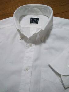 39-83スリムフィット（Ｍサイズ相等）▽400MADISON メーカーズシャツ鎌倉▽ボタンダウン長袖シャツ／白／日本製
