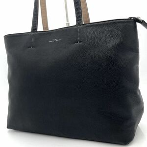 1円/美品● ユナイテッドアローズ グリーンレーベルリラクシング UNITED ARROWS トートバッグ ビジネスバッグ 肩掛け A4 ブラック レザー