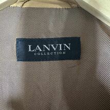 極美品/希少XL ● LANVIN ランバン コレクション レザージャケット テーラードジャケット 羊革 ラムレザー ライトブラウン XL_画像6