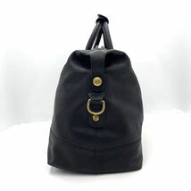 1円~/良品/入手困難品● COACH コーチ ボストンバッグ ビジネスバッグ 旅行鞄 出張 大容量 オールレザー ブラック レザー_画像4