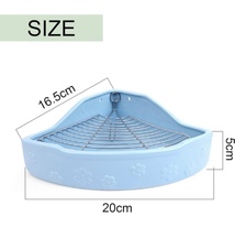 小動物用トイレ 陶器 ホワイト トワレ ペット用品 チンチラ うさぎ_画像2