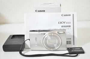 元箱付きの人気カメラ キャノン CANON IXY 650 シルバー ♯A5319