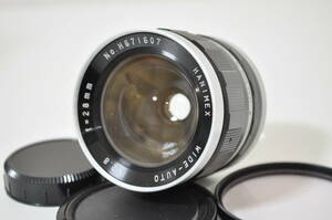  rare superior article HANIMEX WIDE-AUTO 28mm F2.8 M42 mount #A5317