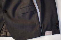 新品タグ付 イタリア PAOLONI 春夏 バージンウール 平織り調 チャコールグレー系 2B シングルスーツ 54サイズ(XXL相当) TAGLIATORE好きに_画像4