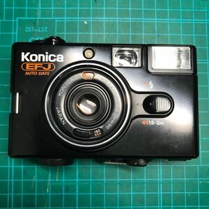 Konica コニカ EFJ AUTO DATE コンパクトフィルムカメラ HEXANON F4 36mm ブラックボディ
