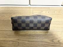 【used品】LOUIS VUITTON ルイヴィトン ダミエ ポシェット コスメティック マルチケース 小物入れ ブラウン系_画像5