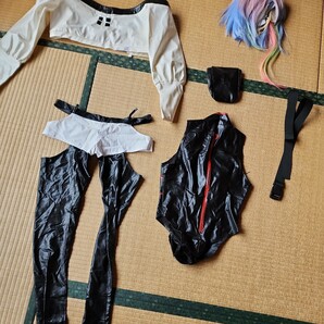 サイバーパンク  エッジランナーズ  ルーシー Mサイズ同等 一円スタートコスプレ衣裳 (色うつりがあります)黒い部分は伸縮性ありの画像10