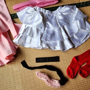 朝比奈みくる Mサイズ同等 一円スタートコスプレ衣裳 白いスカートはサテン ピンクの大きいリボンと花飾りがオシャレの画像9