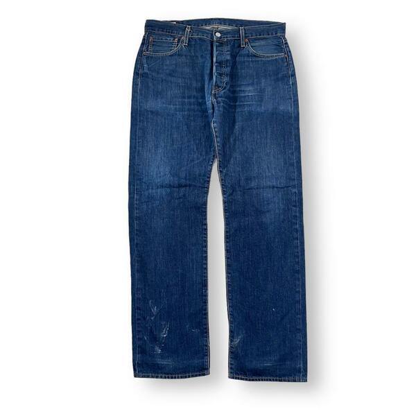 Levi's リーバイスプレミアム 501 革パッチ BIGE デニム w36