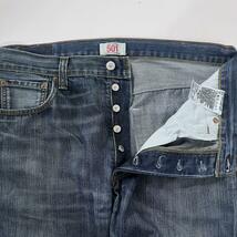 00s Levi's 501 縦落ち デニム 古着 w36 L34 ジーンズ_画像4