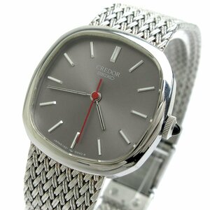 １円 セイコー クレドール レディース シルバー 1421-5020 時計 SEIKO CREDOR 婦人 クォーツ クリーニング済 稼動品