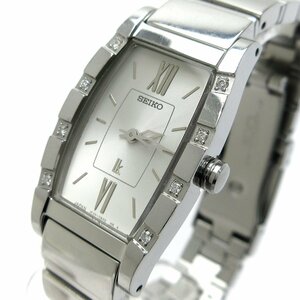 Ссылка на 50 000 ¥ Seiko Ladies Diamond Silver 1F20-0BK0 Clock Seiko LK SSVX069 Женская кварцевая операция