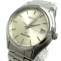 1円 セイコー グランドセイコー デイト メンズ シルバー文字盤 9F62-0A10 時計 SEIKO Grand Seiko クォーツ クリーニング済 稼動品_画像1