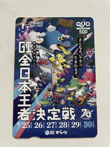 送料無料　安心な匿名配送です　G1 全日本王者決定戦 オリジナル　クオカード500円（未使用）　 