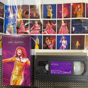 VHS videotape Matsuda Seiko concert Tour 2001 LOVE & EMOTION pin nap lyric sheet equipped, excellent!