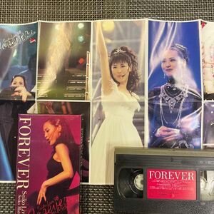 VHS ビデオテープ　松田聖子　ライブ'98 FOREVER ピンナップ歌詞カードあり、綺麗！