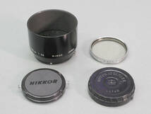 【09】 Nikkor 135mm f3.5 (S) ニッコール-Q 135mm f3.5 ニコンSマウント 黒 フード、キャップ他付_画像9