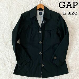 【美品】GAP コットンステンカラーコート　スプリングコート　ミドル丈