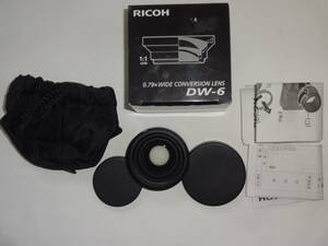 リコー RICOH DW-6 [0.79倍 WideConversion Lens（ワイドコンバージョンレンズ）]【送料無料】