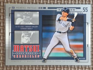 2004 Upper Deck Series 1 #HM3 HIDEKI MATSUI 2003 Rookie Chronicles New York Yankees Yomiuri Giants