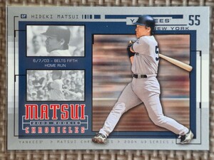 2004 Upper Deck Series 1 #HM21 HIDEKI MATSUI 2003 Rookie Chronicles New York Yankees Yomiuri Giants