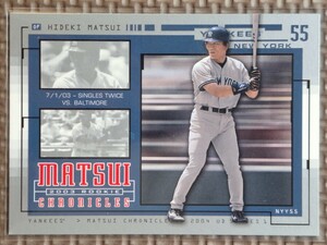 2004 Upper Deck Series 1 #HM36 HIDEKI MATSUI 2003 Rookie Chronicles New York Yankees Yomiuri Giants