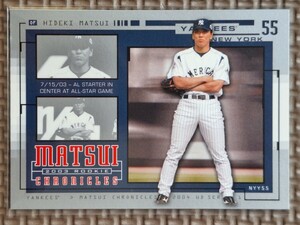 2004 Upper Deck Series 1 #HM42 HIDEKI MATSUI 2003 Rookie Chronicles New York Yankees Yomiuri Giants