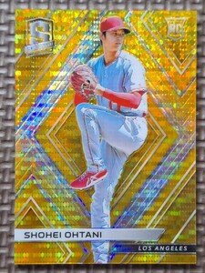 2018 Panini Chronicles Spectra #76 SHOHEI OHTANI RC Pitching 01/10 Gold Prizm Los Angeles Angels