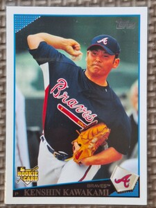 2009 Topps #593 KENSHIN KAWAKAMI RC Atlanta Braves Chunichi Dragons