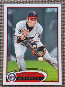 2012 Topps #411 TSUYOSHI NISHIOKA Minnesota Twins Chiba Lotte Marines