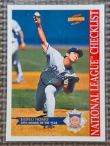 1996 Score #514 HIDEO NOMO Checklist Los Angeles Dodgers Kintetsu Buffaloes_画像1
